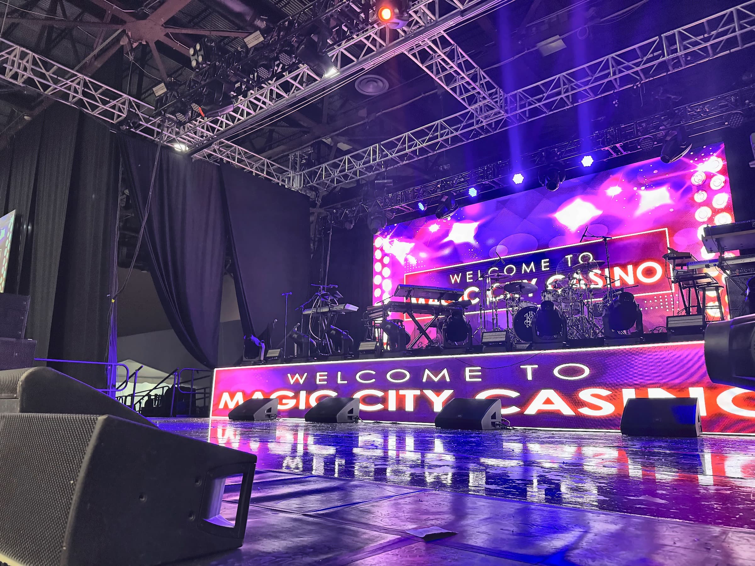 Magic City Casino stage production setup